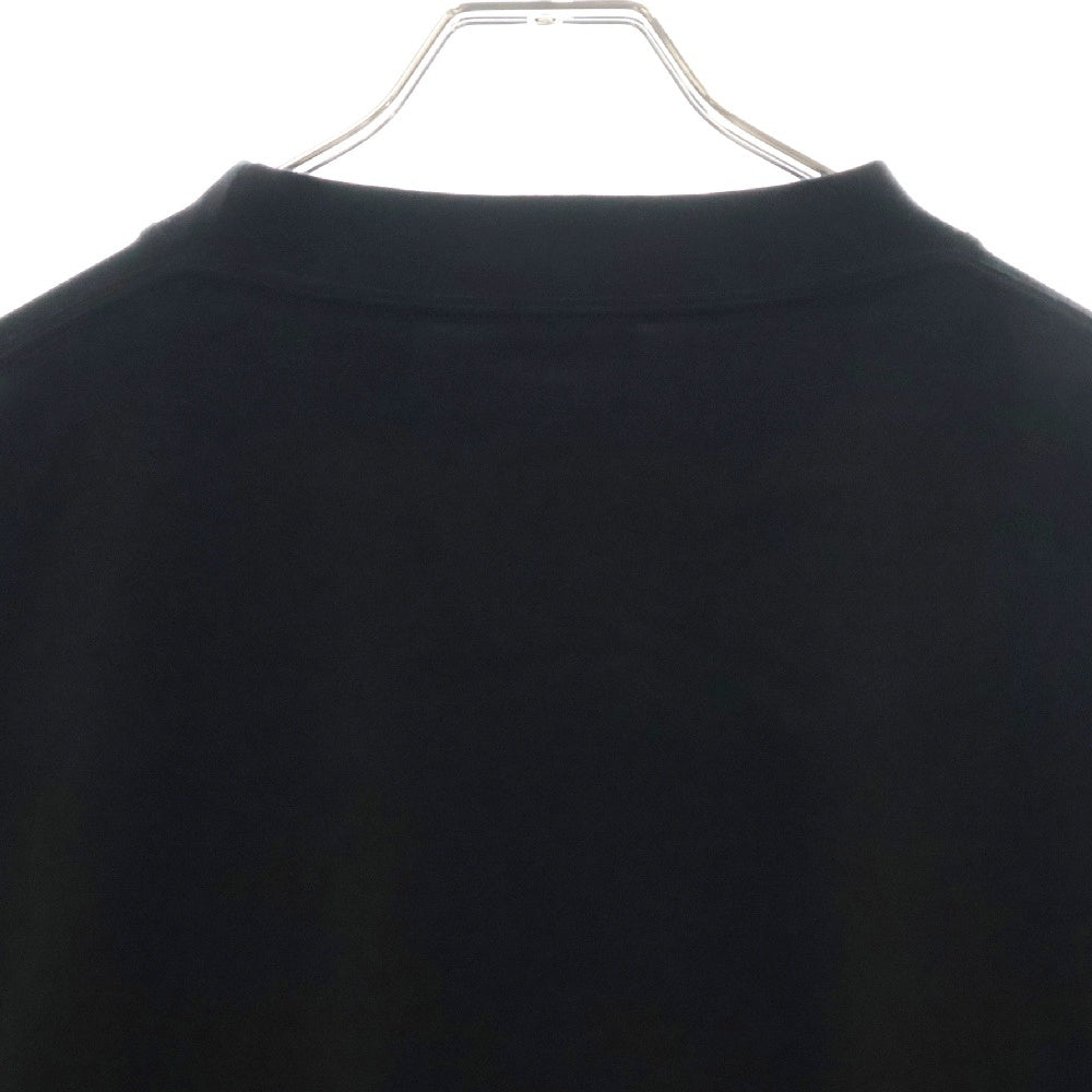 BALENCIAGA(バレンシアガ) CITIES PARIS モックネック フロントプリントロゴ 長袖Tシャツ ブラック 720250 TLVL7