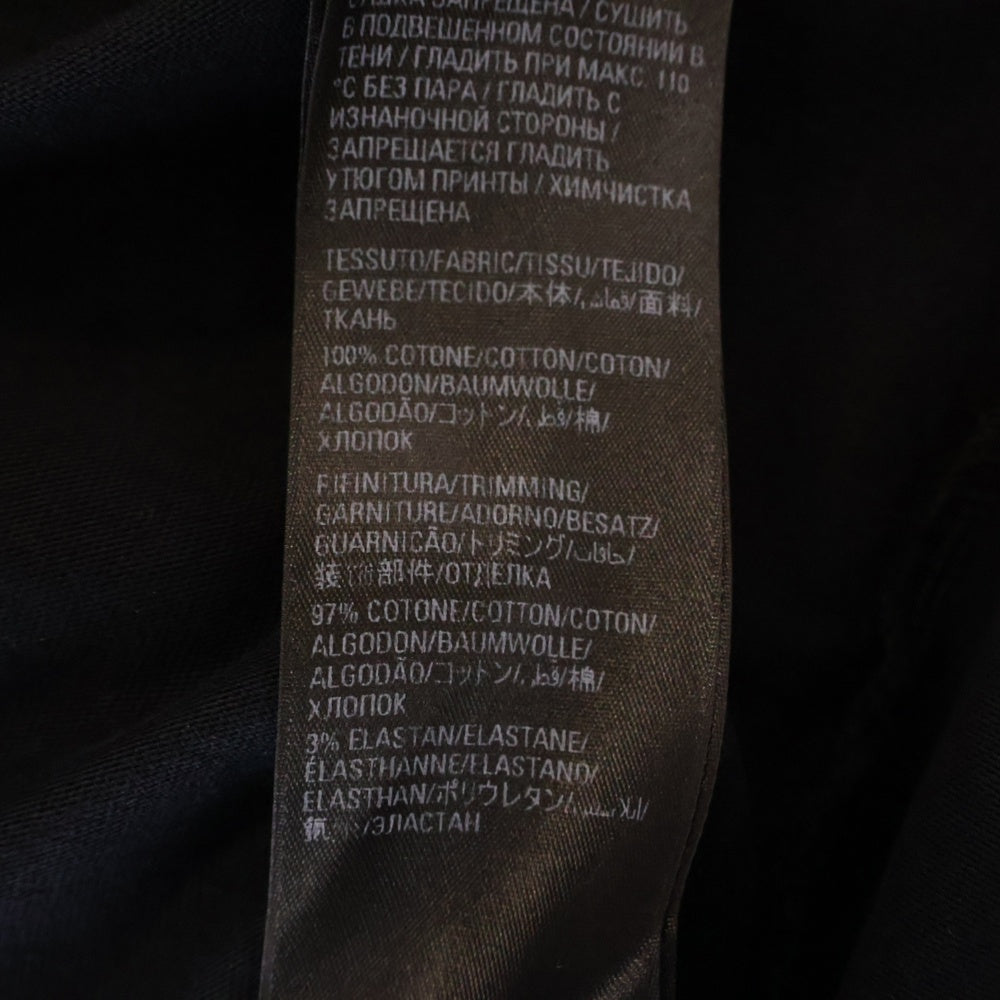 BALENCIAGA(バレンシアガ) CITIES PARIS モックネック フロントプリントロゴ 長袖Tシャツ ブラック 720250 TLVL7