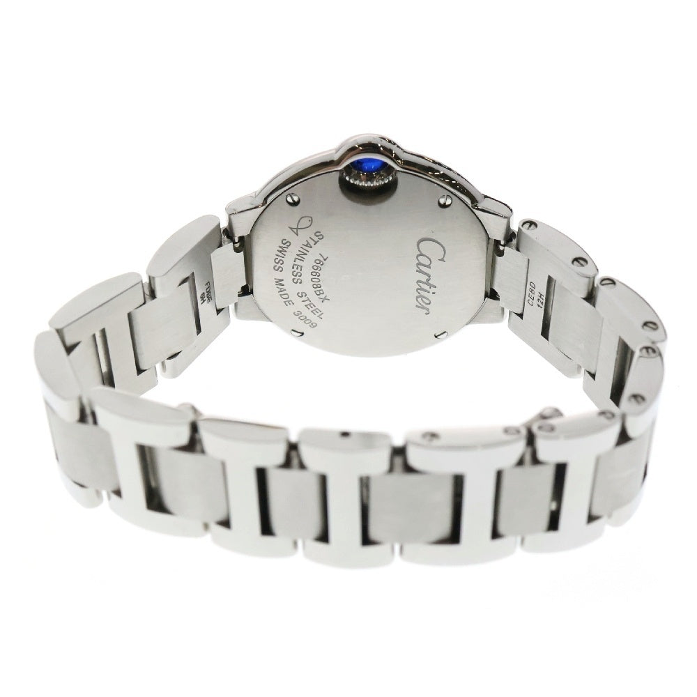 Cartier(カルティエ) バロン ブルー ドゥ カルティエ ウォッチ 腕時計 28mm クォーツムーブメント スティール SM シルバー レディース W69010Z4