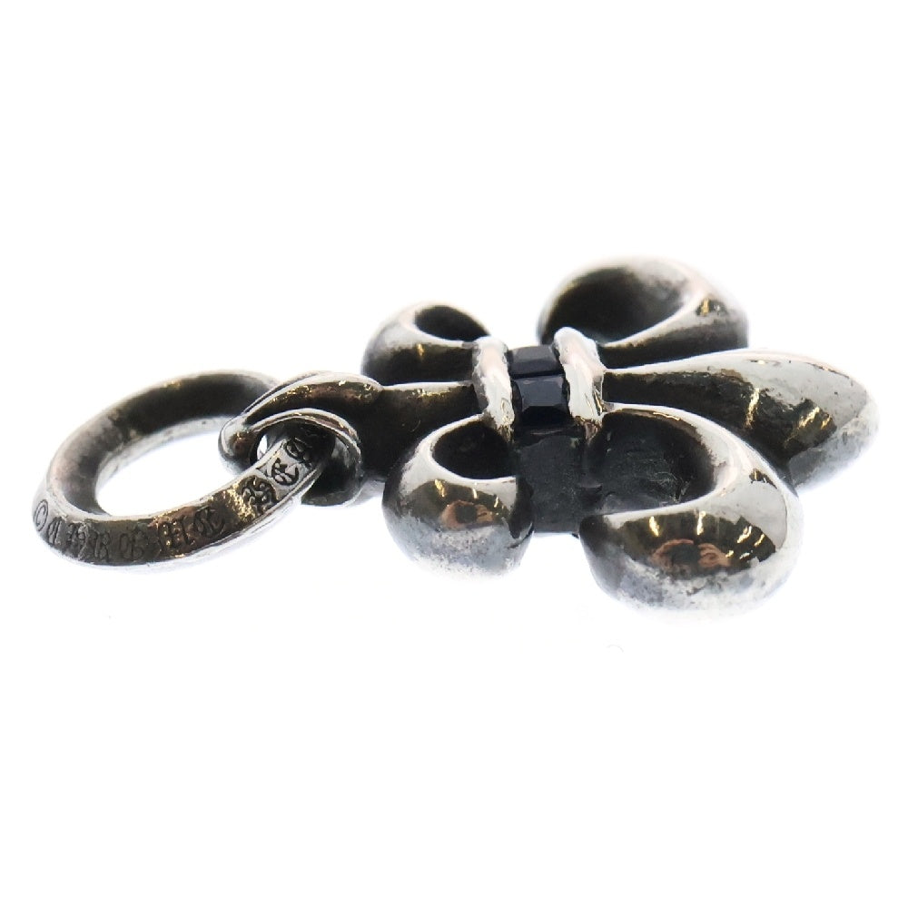 CHROME HEARTS(クロムハーツ) BS FLUER CHARM BSフレアチャーム サファイア シルバー ネックレストップ