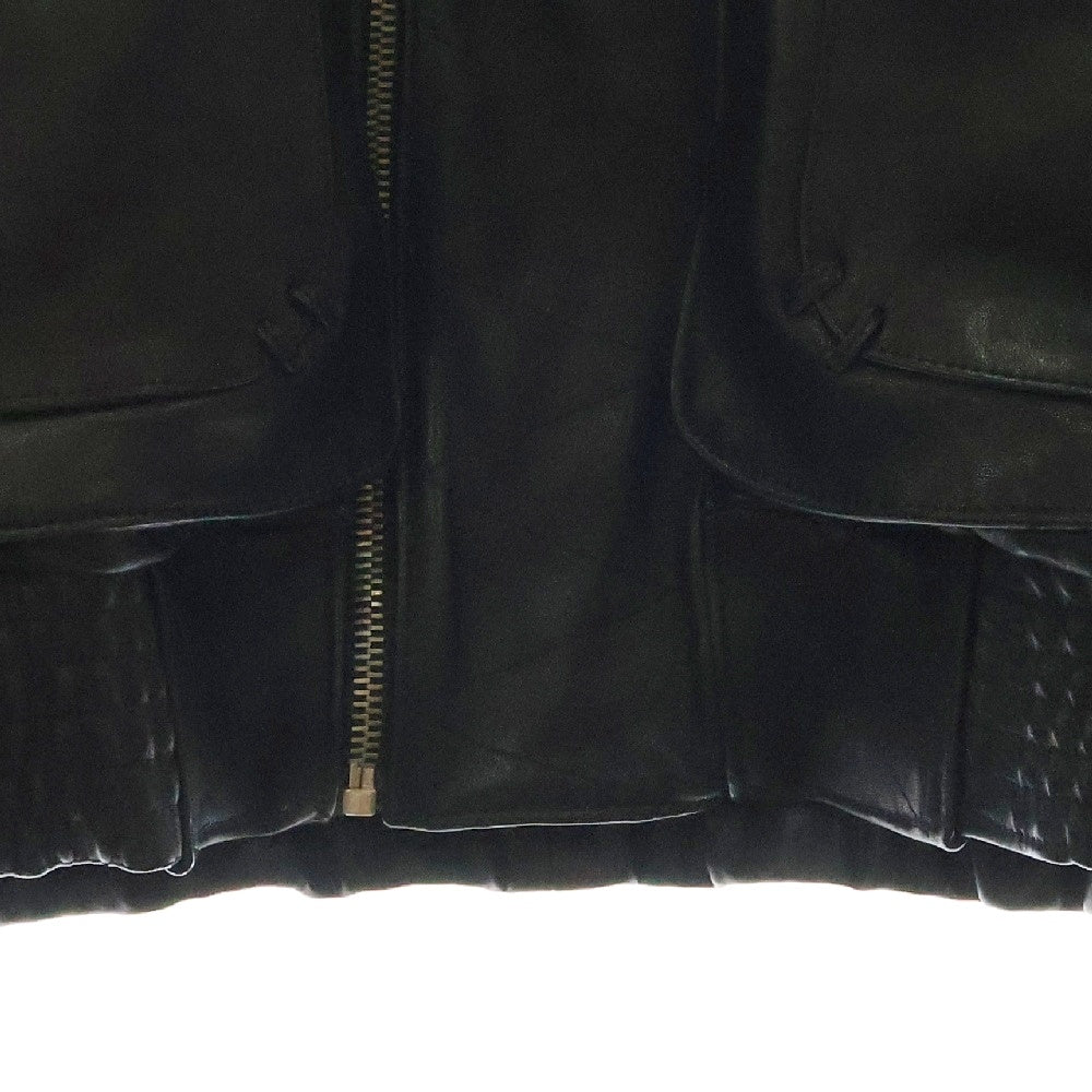 NO/FAITH STUDIOS(ノーフェイスストゥディオス) LEATHER BIKER ギミックデザイン バイカー レザー バイカージャケット ブルゾン ブラック