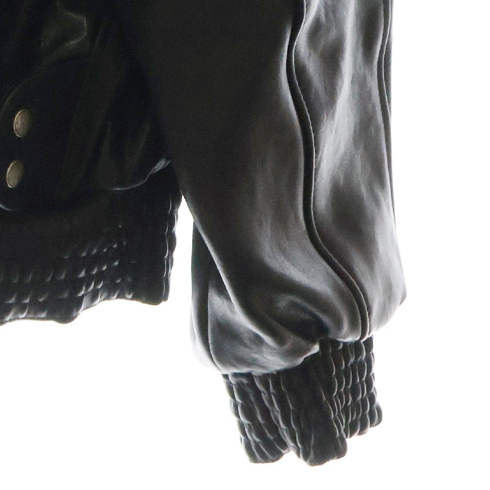 NO/FAITH STUDIOS(ノーフェイスストゥディオス) LEATHER BIKER ギミックデザイン バイカー レザー バイカージャケット ブルゾン ブラック