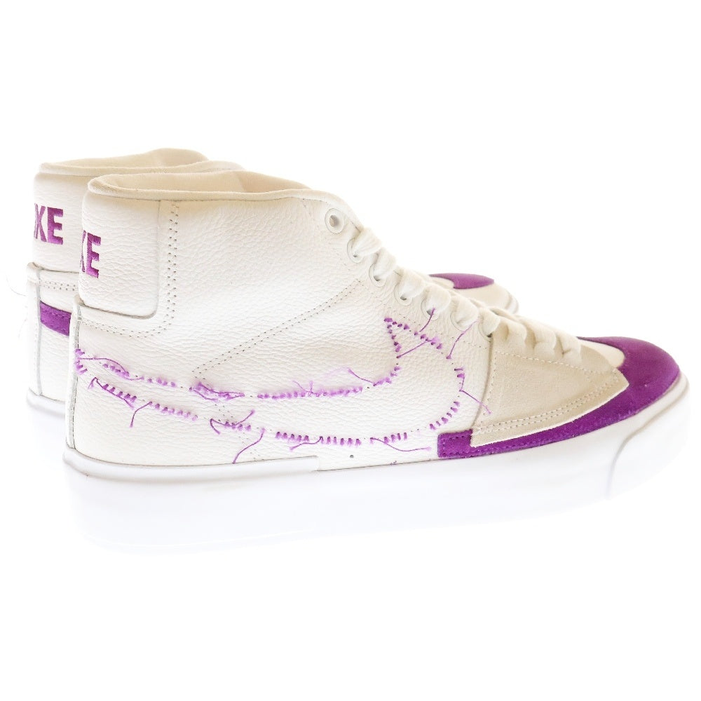 NIKE SB(ナイキエスビー) ZOOM BLAZER MID EDGE ズーム ブレイザー エッジ ミッドカットスニーカー ホワイト/パープル US9.5/27.5cm DA2189-100