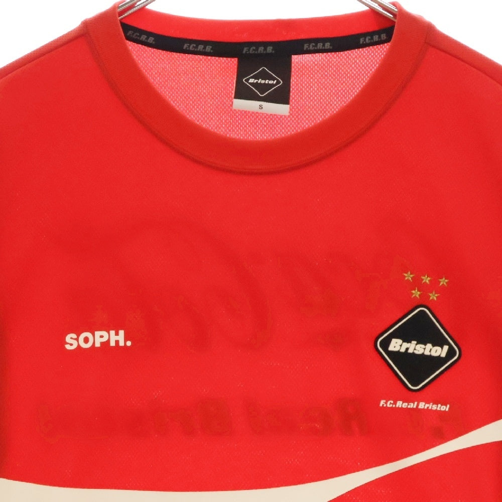 F.C.R.B./F.C.Real Bristol/FCRB(エフシーアールビー/エフシーレアルブリストル) 20SS COCA-COLA L/S TOUR TEE コカコーラ クルーネック 長袖ツアーTシャツ レッド FCRB-200005