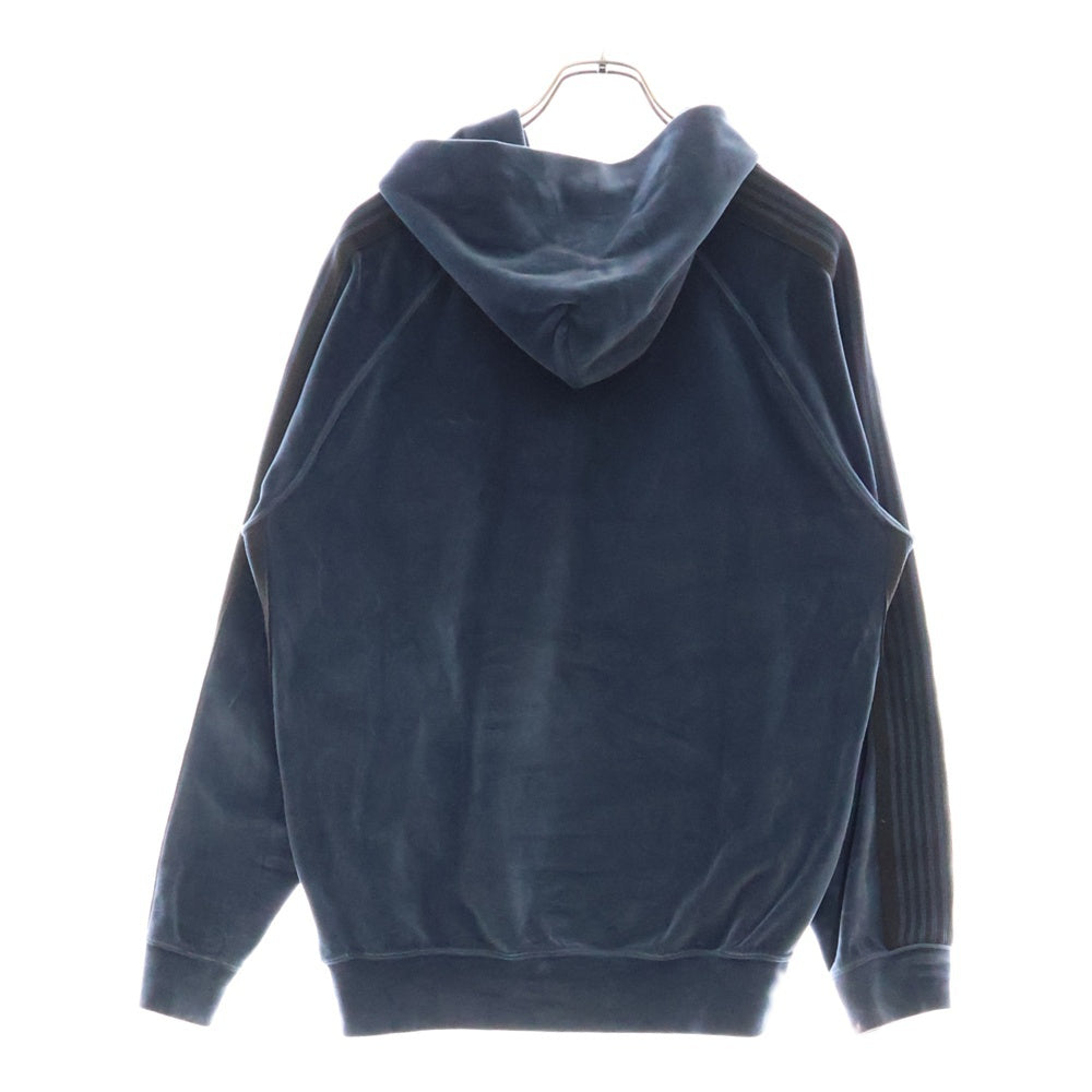 Needles(ニードルス) TRACK HOODIE ベロア トラックフーディー パーカー ライトブルー NS252