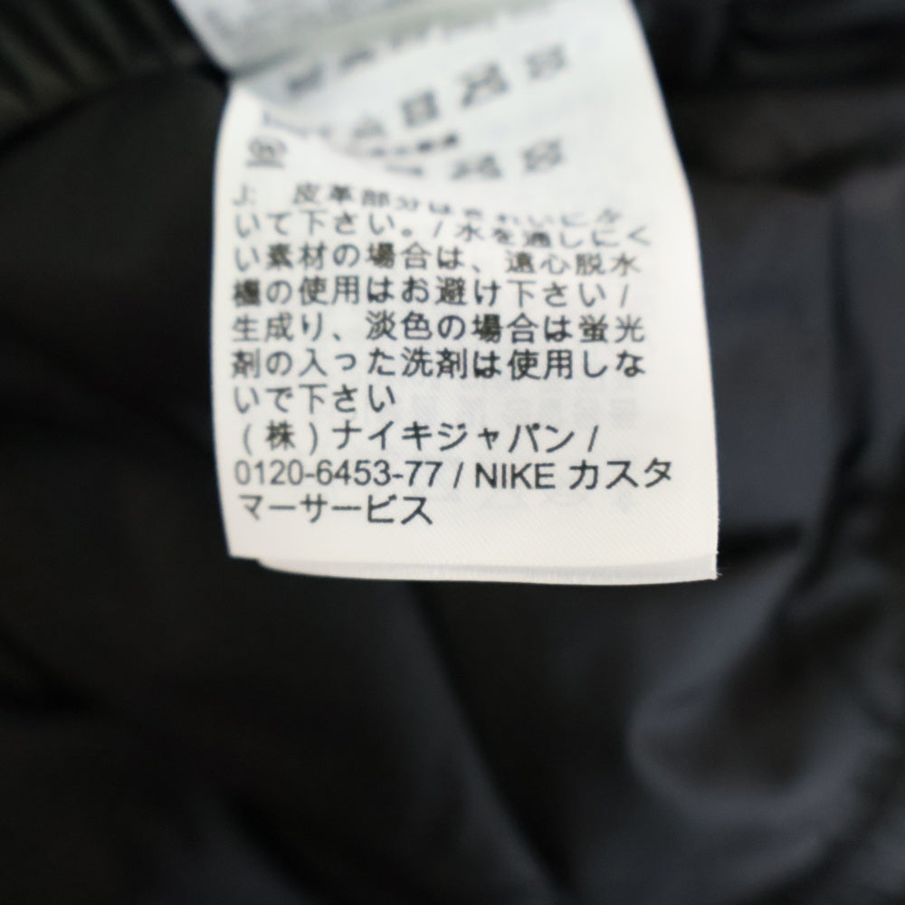 SUPREME(シュプリーム) 19AW ×NIKE Leather Anorak Bomber Jacket ナイキ レザー アノラック ボンバージャケット ブラック CK6218-010
