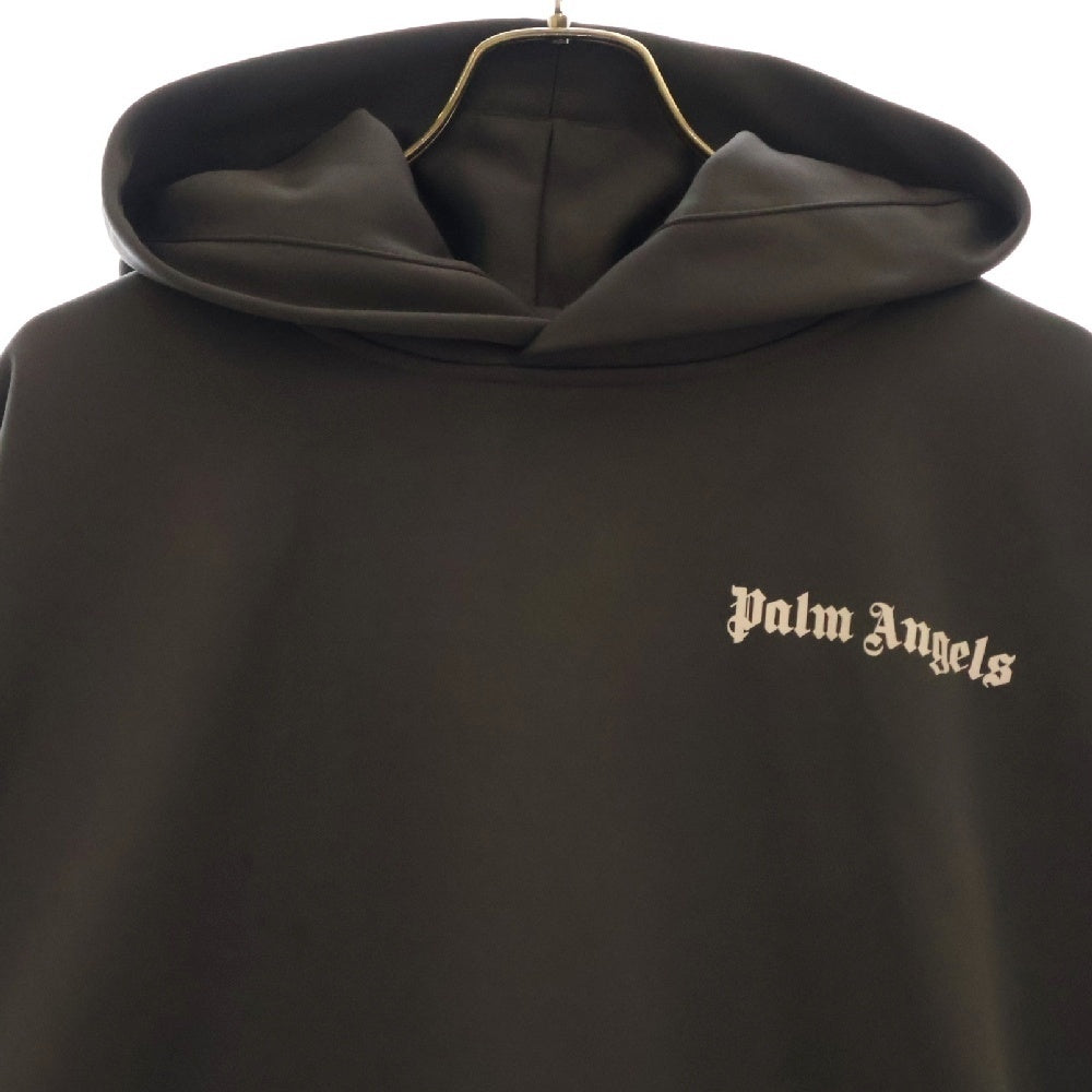 Palm Angels(パームエンジェルス) Logo Pullover Parka ロゴプリント スウェット プルオーバーパーカー グレー PMBD043F22FAB001