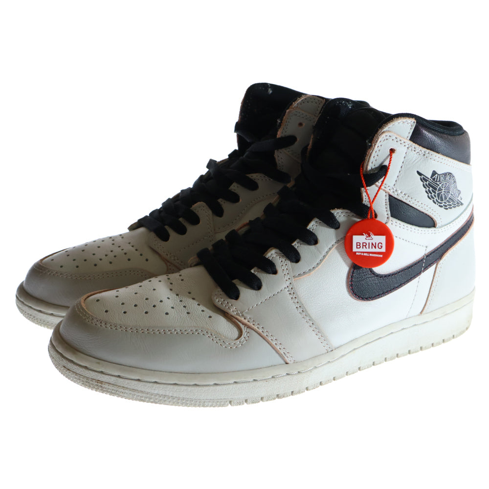 NIKE SB(ナイキエスビー) AIR JORDAN 1 RETRO HIGH OG DEFIANT NYC TO PARIS エアジョーダン 1 ディファイアント ハイカットスニーカー グレー US9.5/27.5cm CD6578-006