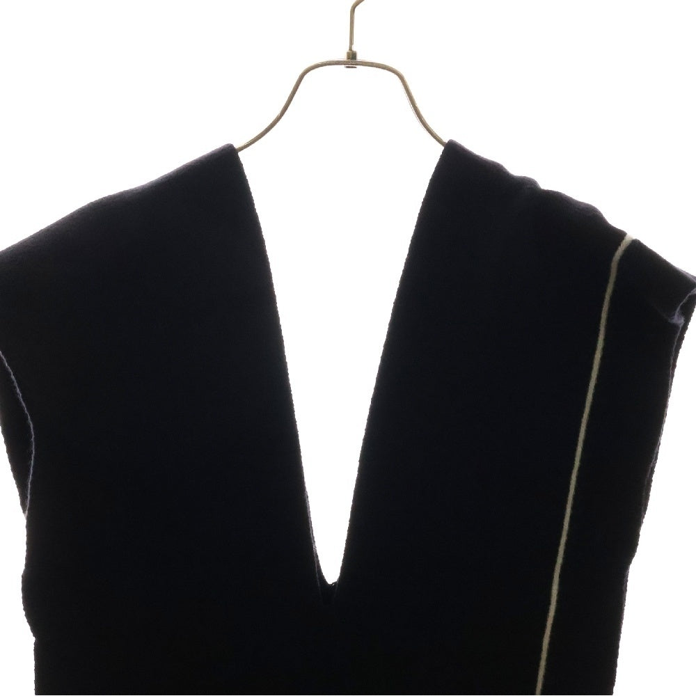 Stein(シュタイン) 21AW MUFFLER VEST ウール ミラノリブ マフラーベスト ブラック ST.316