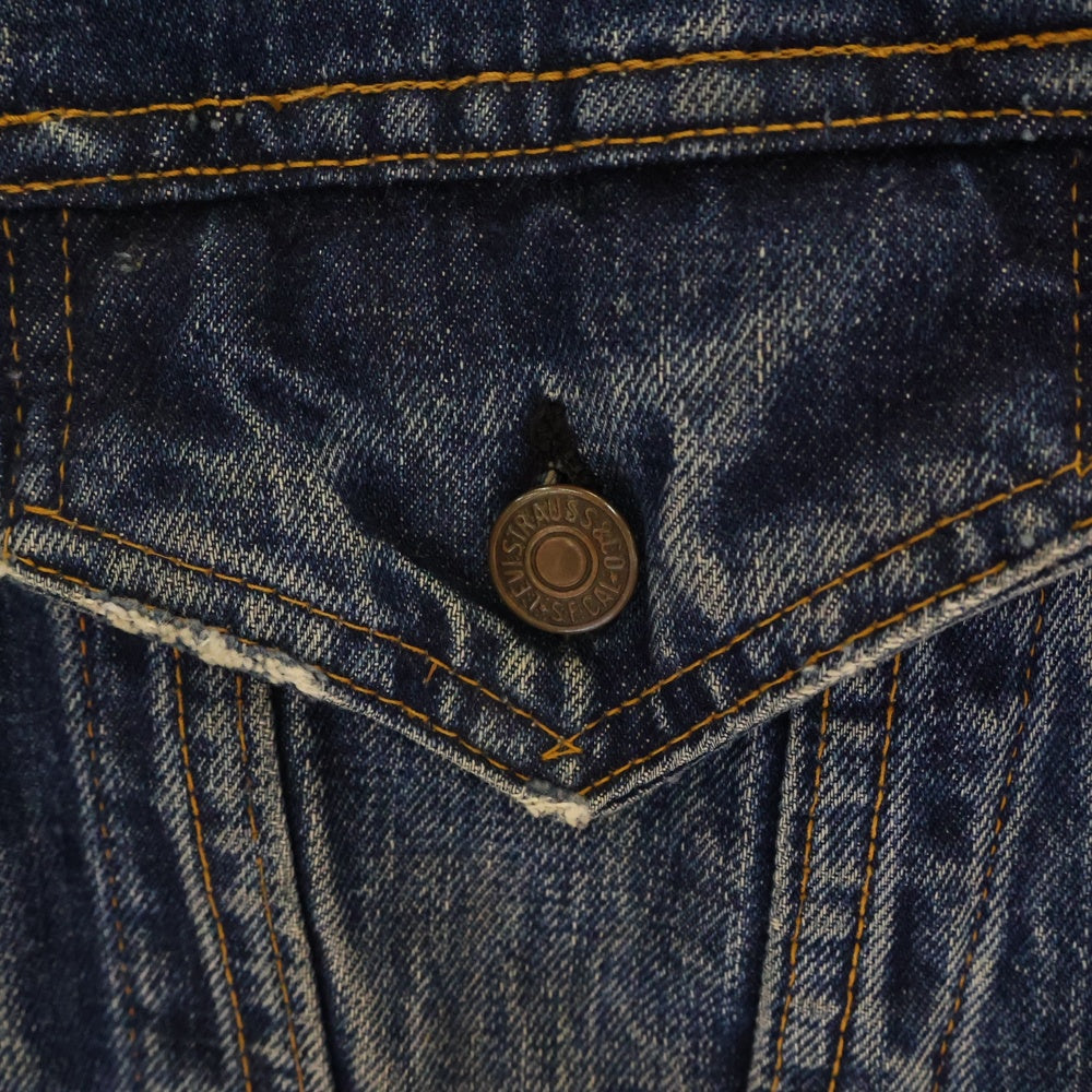 Levi's(リーバイス) 70S VINTAGE 70505 BIGE 4th ボタン裏524 フォース デニムジャケット トラッカージャケット Gジャン インディゴ