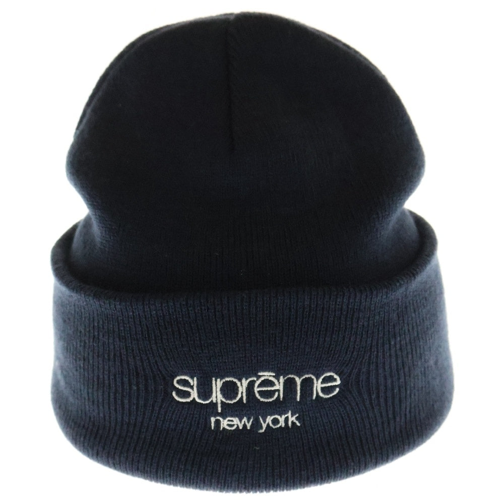 SUPREME(シュプリーム) 19AW Rader Beanie クラシックロゴ ラダー ビーニー ニットキャップ 帽子 ネイビー