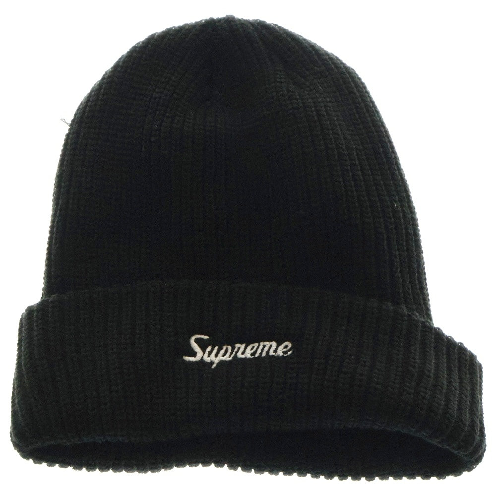 SUPREME(シュプリーム) 22AW Loose Gauge Beanie ルーズゲージ アクリルニット ビーニー 帽子 ブラック