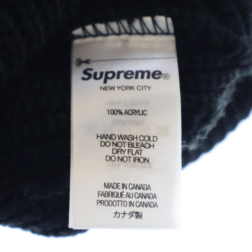 SUPREME(シュプリーム) 22AW Loose Gauge Beanie ルーズゲージ アクリルニット ビーニー 帽子 ブラック