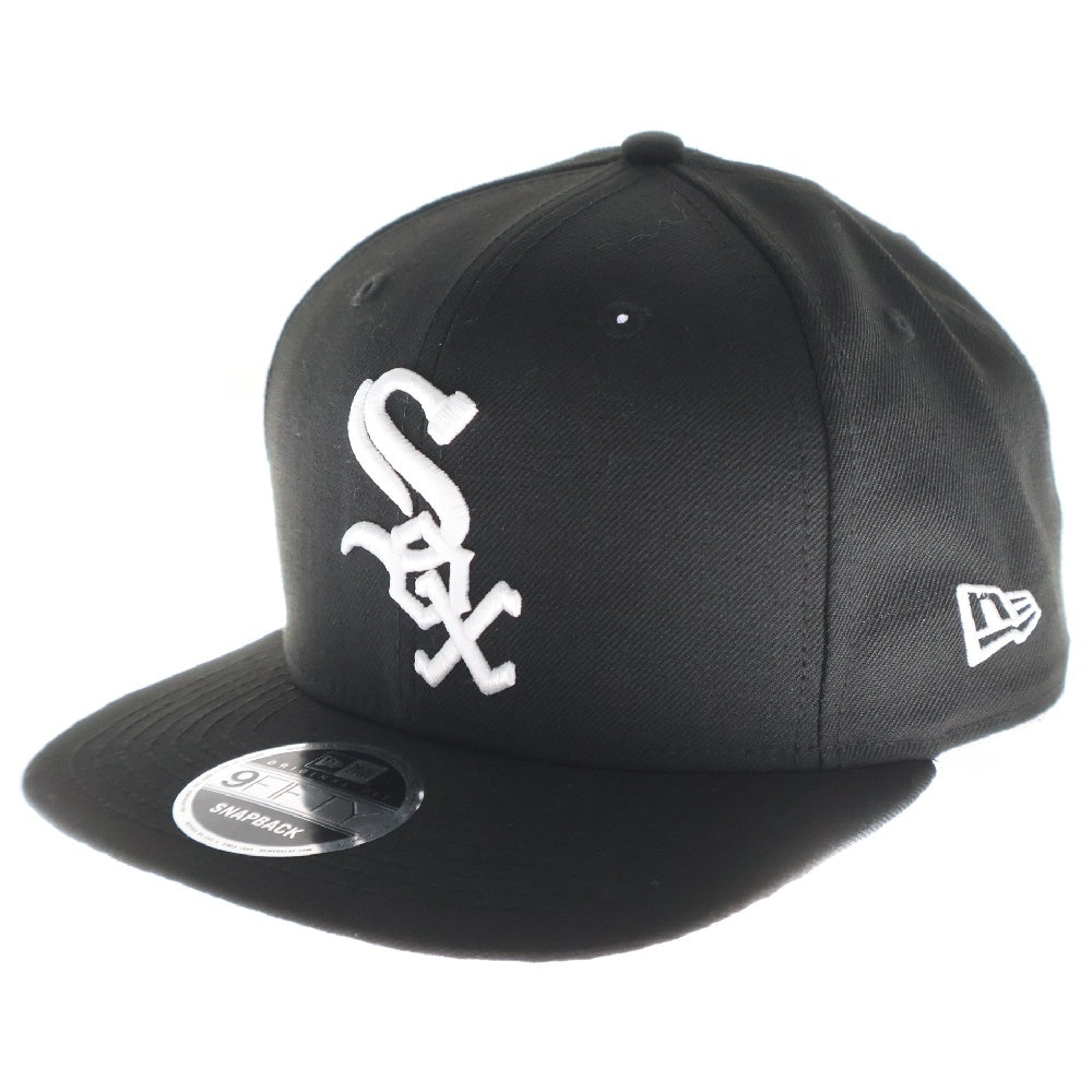 NEW ERA(ニューエラ) 9FIFTY Chicago White Sox ナインフィフティー シカゴホワイトソックス 6パネル スナップバック ベースボールキャップ 帽子 ブラック