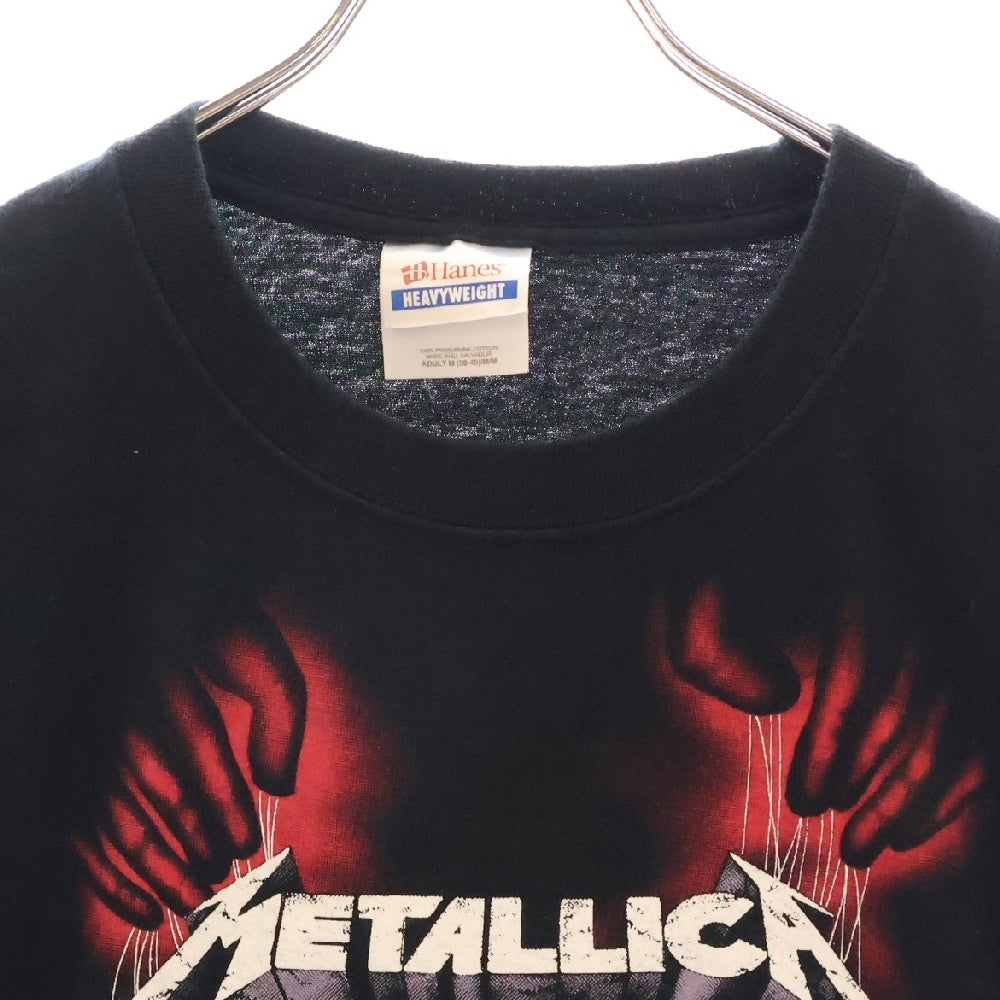 VINTAGE(ヴィンテージ) 00s METALLICA MASTER OF PUPPETS メタリカ マスターオブパペッツ 両面プリント クルーネック半袖Tシャツ カットソー ブラック
