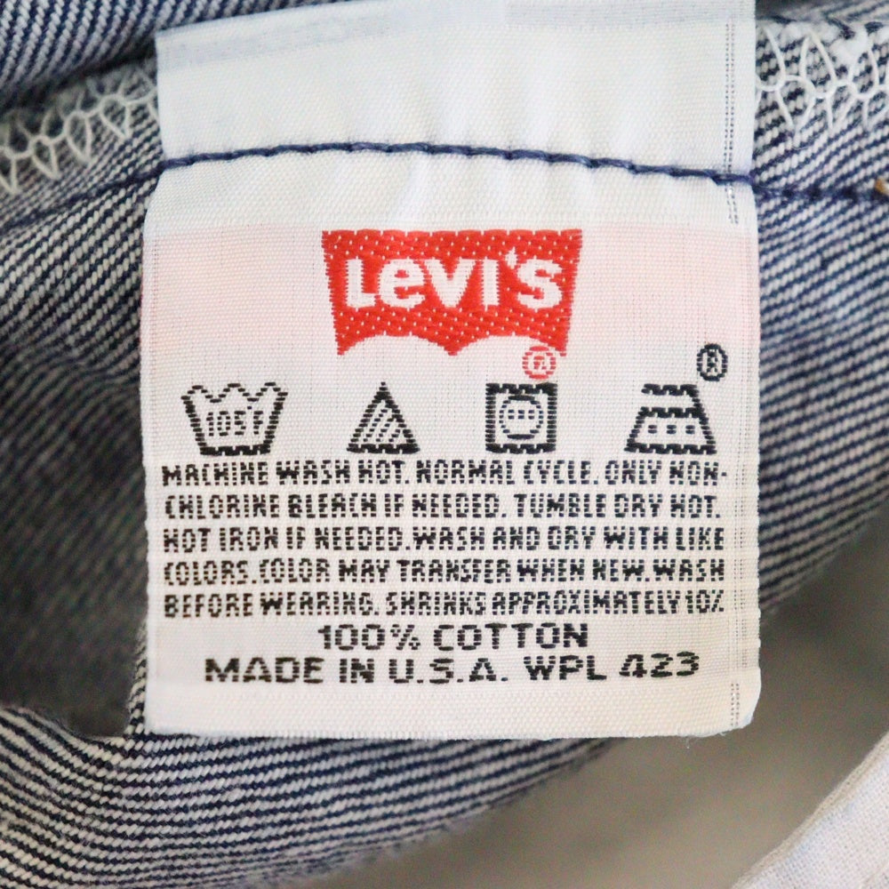 Levi's(リーバイス) 501 ボタンフライ ストレート デニムパンツ インディゴ 501-0000