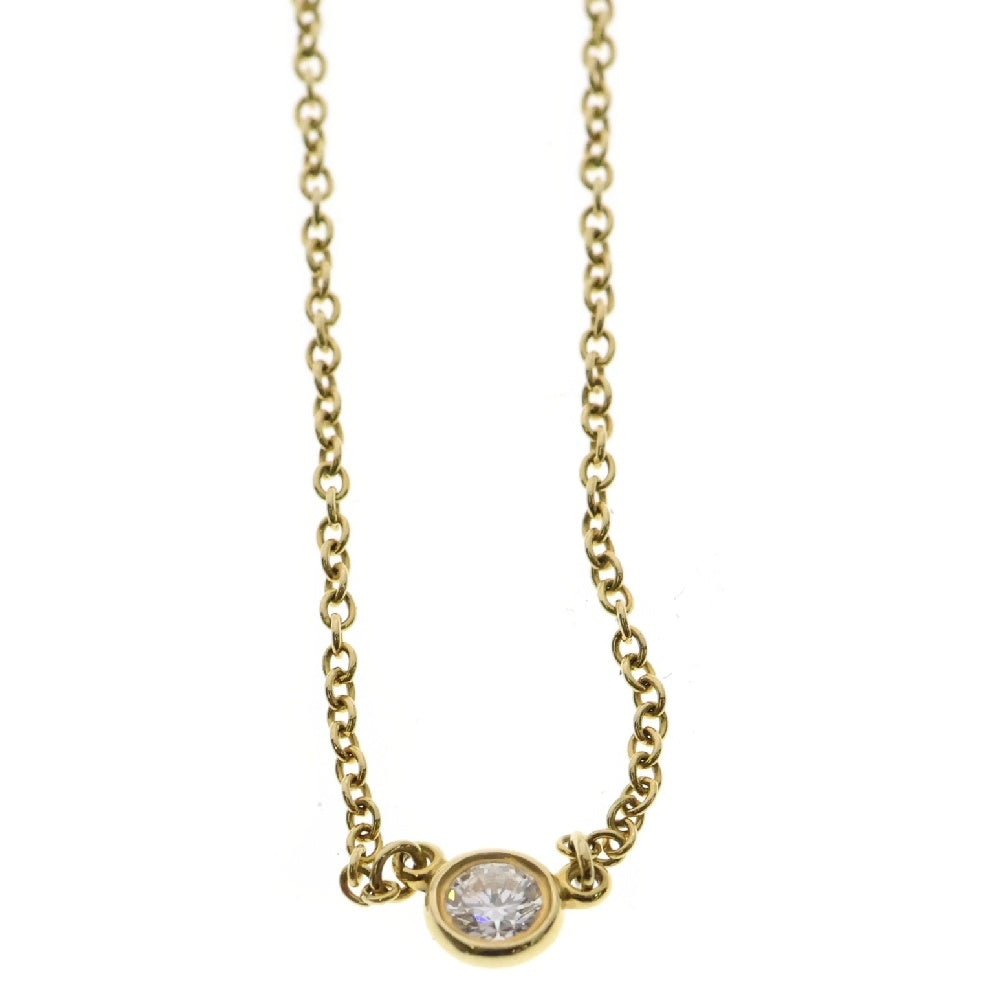 TIFFANY & Co.(ティファニー) バイザヤード ダイヤモンドネックレス エルサペレッティ K18 YG イエローゴールド
