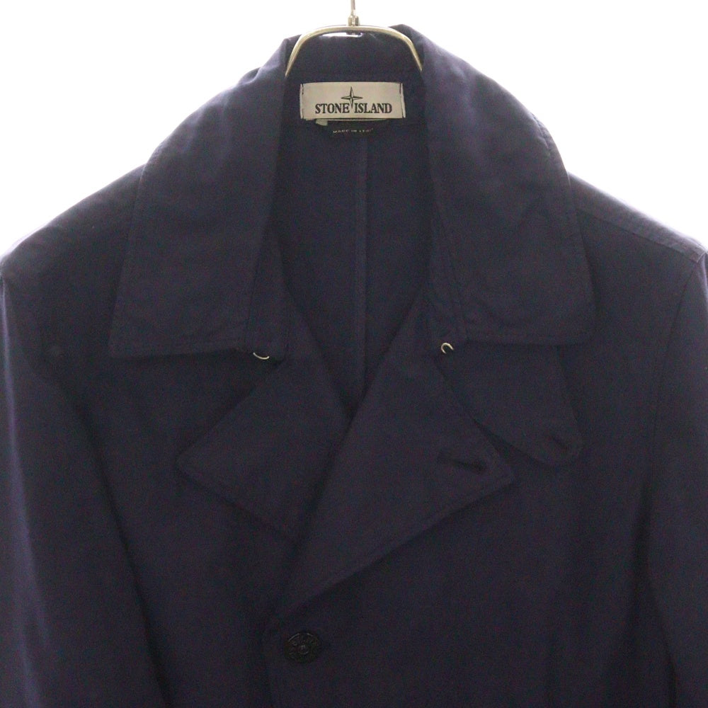 STONE ISLAND(ストーンアイランド) BATAVIA 2/2-TC プリマロフト ロゴパッチ ナイロンコート ネイビー 761543633