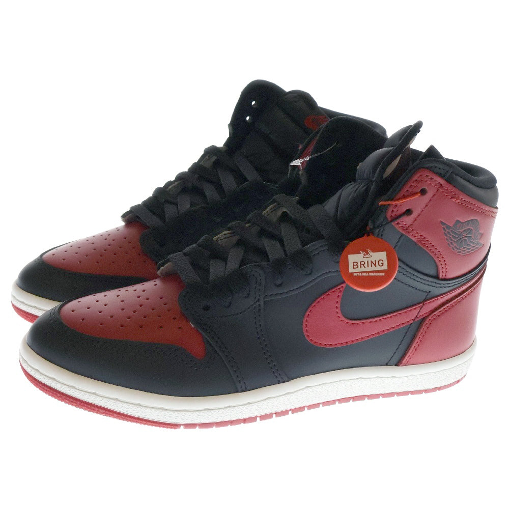 NIKE(ナイキ) AIR JORDAN 1 HIGH 85 BRED 2025 エアジョーダン 1 ブレッド ハイカットスニーカー ブラック/レッド US8/26cm HV6674-067