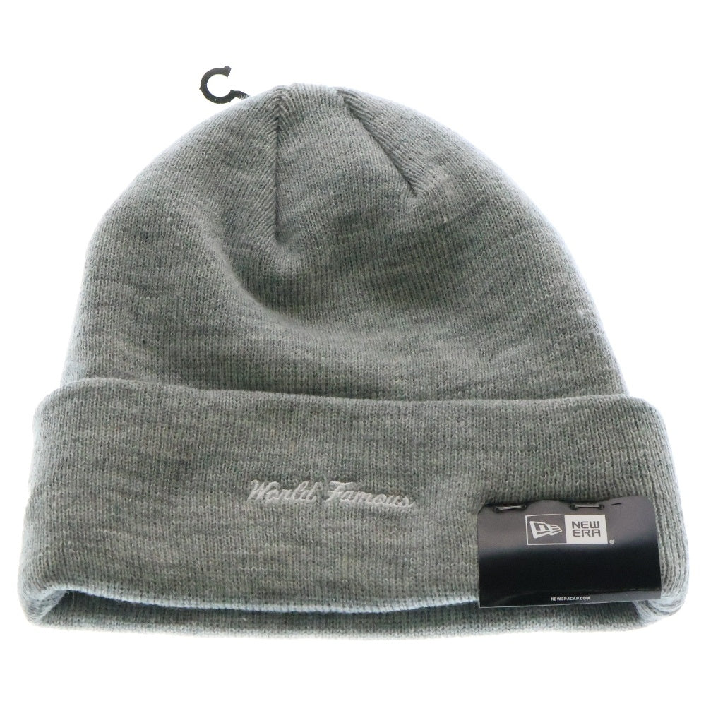 SUPREME(シュプリーム) 23AW × New Era Box Logo Beanie ニューエラ カモ柄 ボックスロゴ ビーニー 帽子 グレー