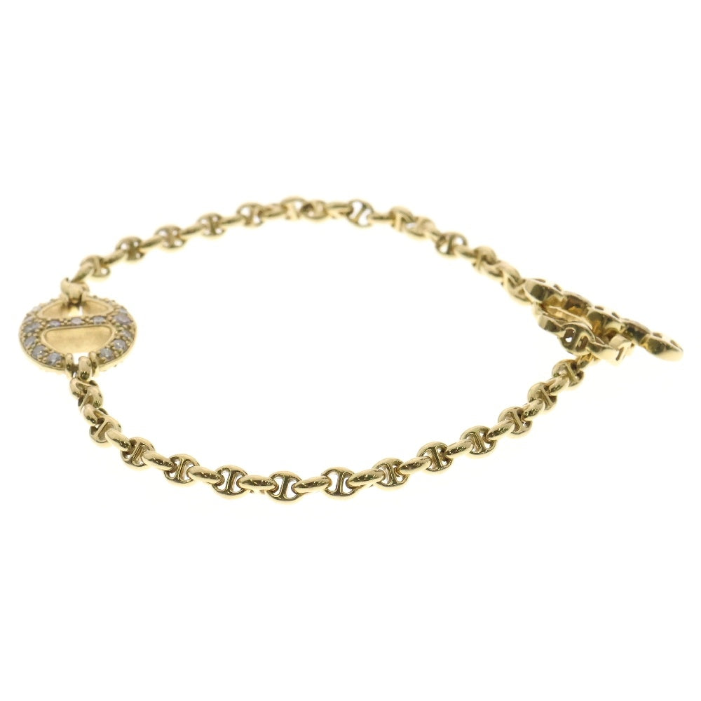 HOORSENBUHS(ホーセンブース) 14MM SINGLE LINK BRACELET WITH DIAMONDS シングルリンク チェーンブレスレット ダイヤモンド K18YG イエローゴールド t9912200216