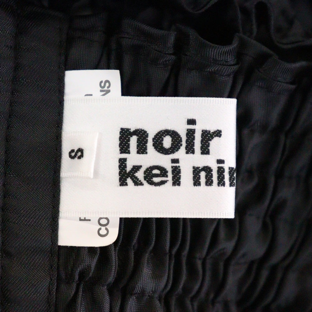 NOIR KEI NINOMIYA(ノワール ケイニノミヤ) 24AW AD2024 Ester Twill Dress エステルツイル ドレス ワンピース レディース ブラック 3N-O003