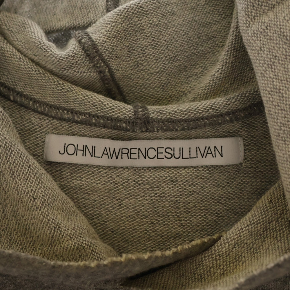 JOHN LAWRENCE SULLIVAN(ジョンローレンスサリバン) フロントプリントノースリーブスウェットプルオーバーパーカー グレー CT10-01