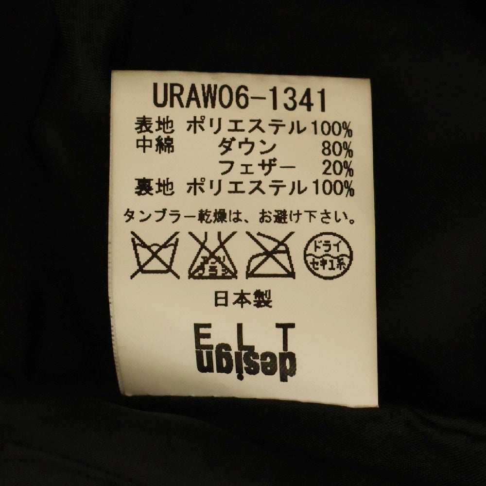 UNRIVALED(アンライバルト) 袖脱着ポリエステルジップアップダウンジャケット ブラック URAW06-1341