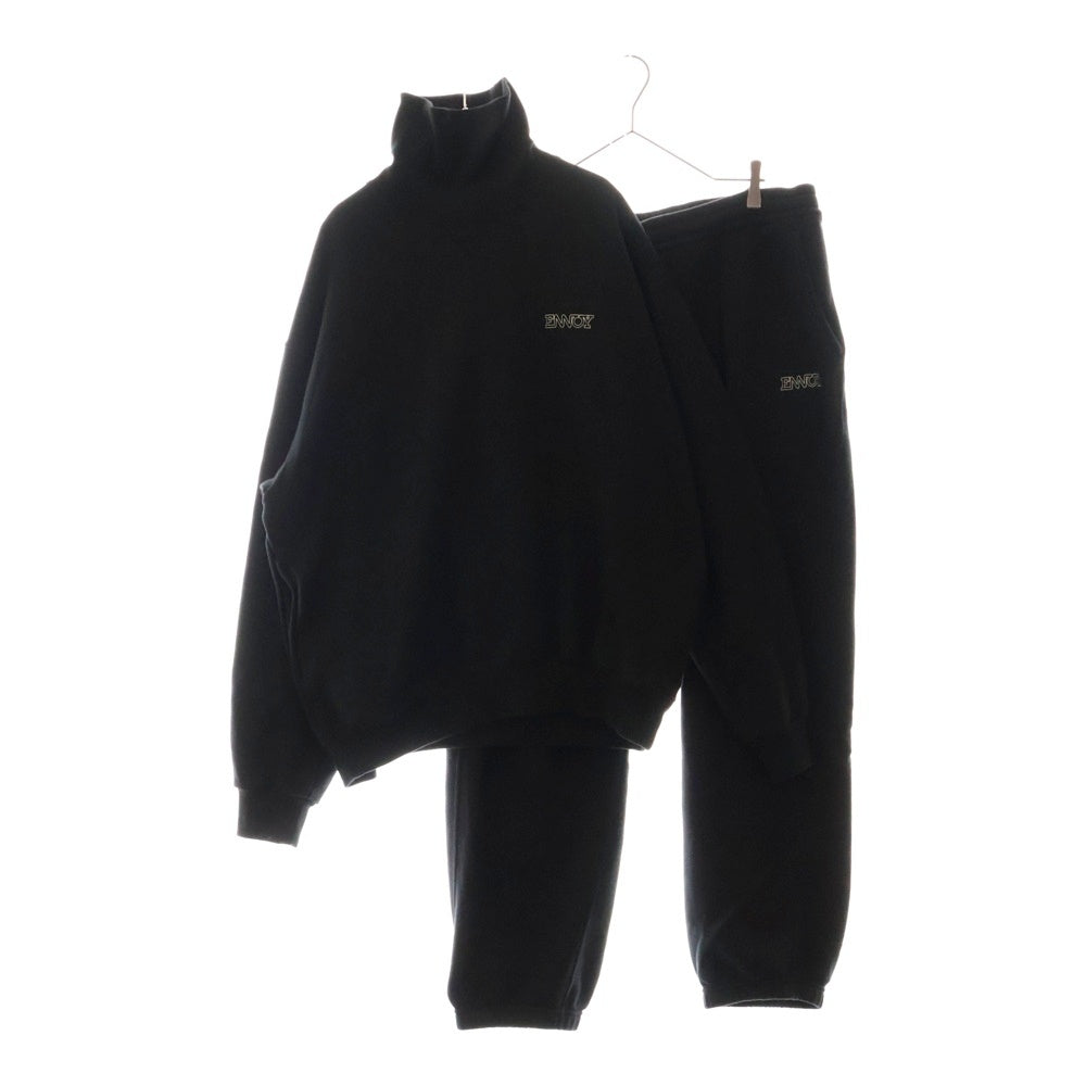 ENNOY(エンノイ) 24AW Electric Logo Turtleneck Sweat Set Up エレクトリック ロゴ タートルネック セットアップ トレーナー ロングパンツ AW24BRENCT05NTL/AW24BRENPT07NTL
