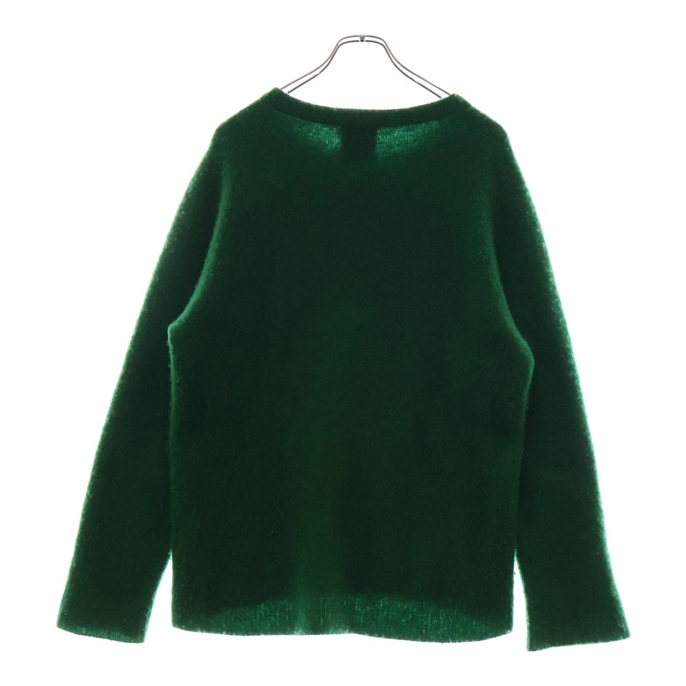 ATON(エイトン) ピリング加工 カシミヤ プルオーバー ニット セーター グリーン