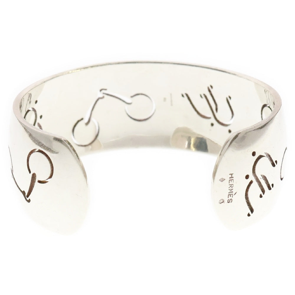 HERMES(エルメス) Motif Bangle ヴィンテージ モチーフバングル カフ ブレスレット シルバー
