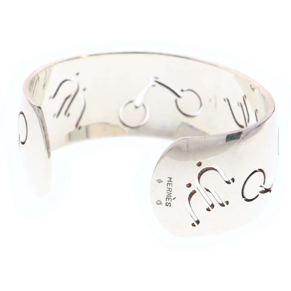 HERMES(エルメス) Motif Bangle ヴィンテージ モチーフバングル カフ ブレスレット シルバー