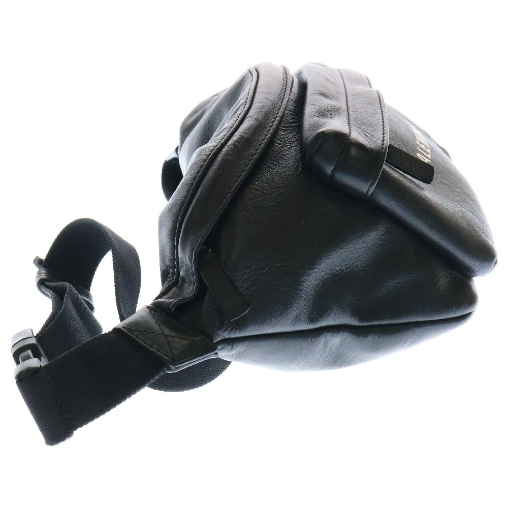 BALENCIAGA(バレンシアガ) エブリデイ ロゴプリント カーフレザー ボディバッグ ブラック 552375