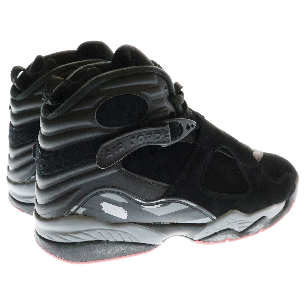 NIKE(ナイキ) AIR JORDAN 8 RETRO BLACK CEMENT エアジョーダン 8 レトロ ブラックセメント ブラック/ジムレッド/ウルフグレー US10/28cm 305381-022