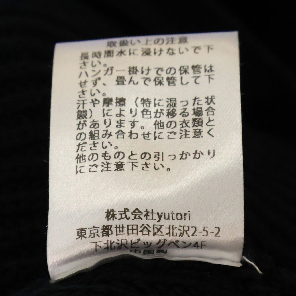 GOAT ESSENSE(ゴートエッセンス) DRIVERS KNIT ジップアップドライバーズニット ブラック GE0011