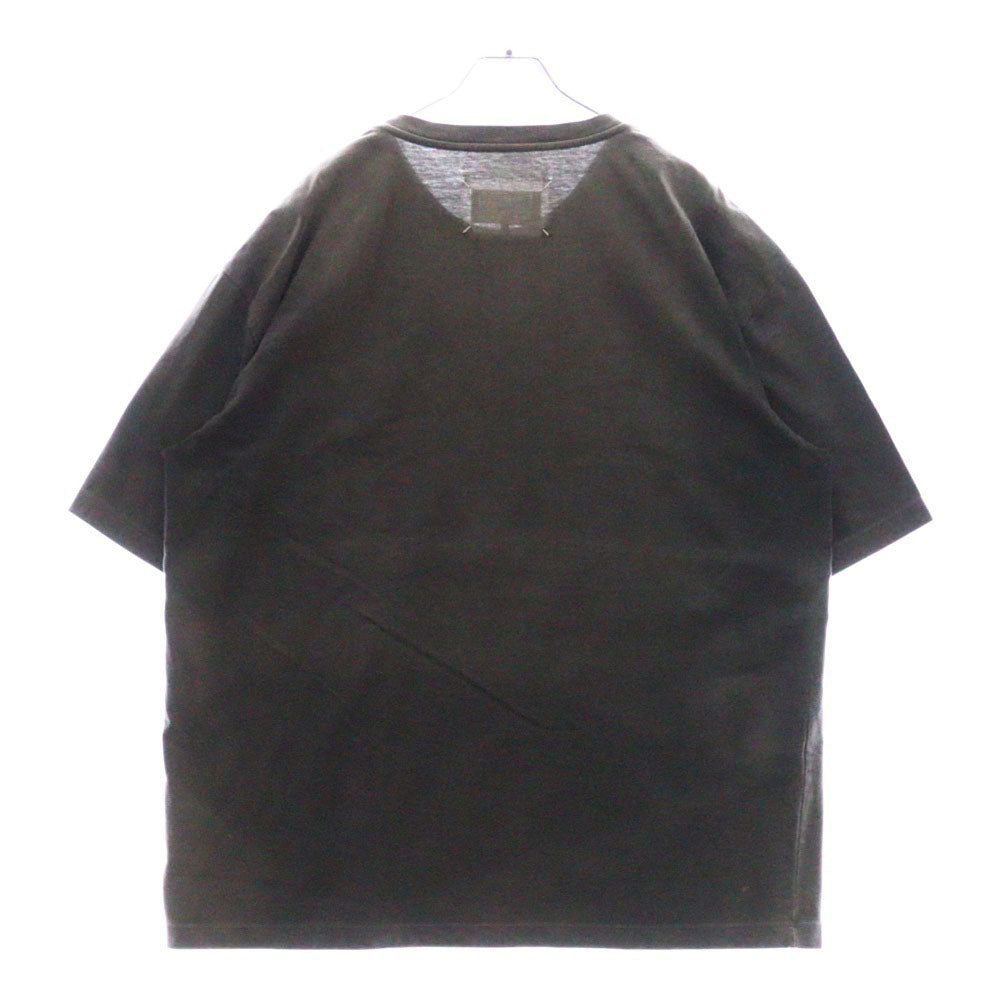 Martin Margiela 10(マルタンマルジェラ) 22AW フェード加工 ガーメントダイ 半袖Tシャツ ブラック S50GC0646