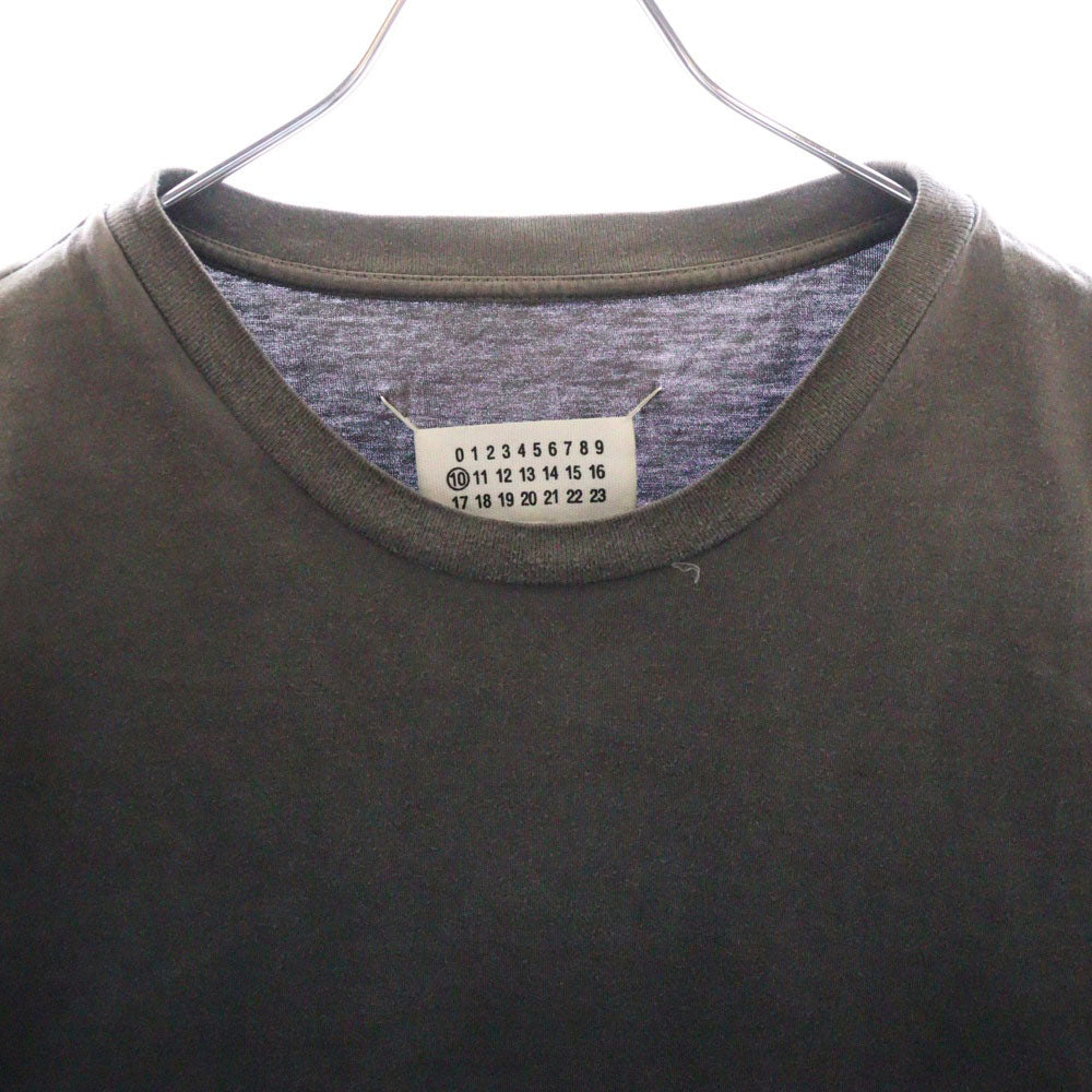 Martin Margiela 10(マルタンマルジェラ) 22AW フェード加工 ガーメントダイ 半袖Tシャツ ブラック S50GC0646