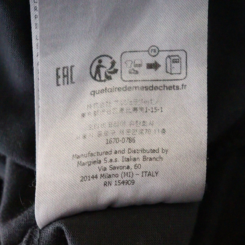 Martin Margiela 10(マルタンマルジェラ) 22AW フェード加工 ガーメントダイ 半袖Tシャツ ブラック S50GC0646