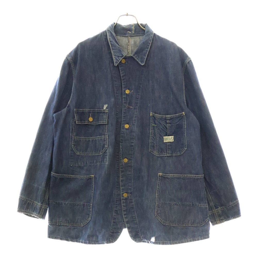 VINTAGE(ヴィンテージ) 40s Hercules Denim Coveralls Jacket ヘラクレス デニムカバーオール ジャケット インディゴ