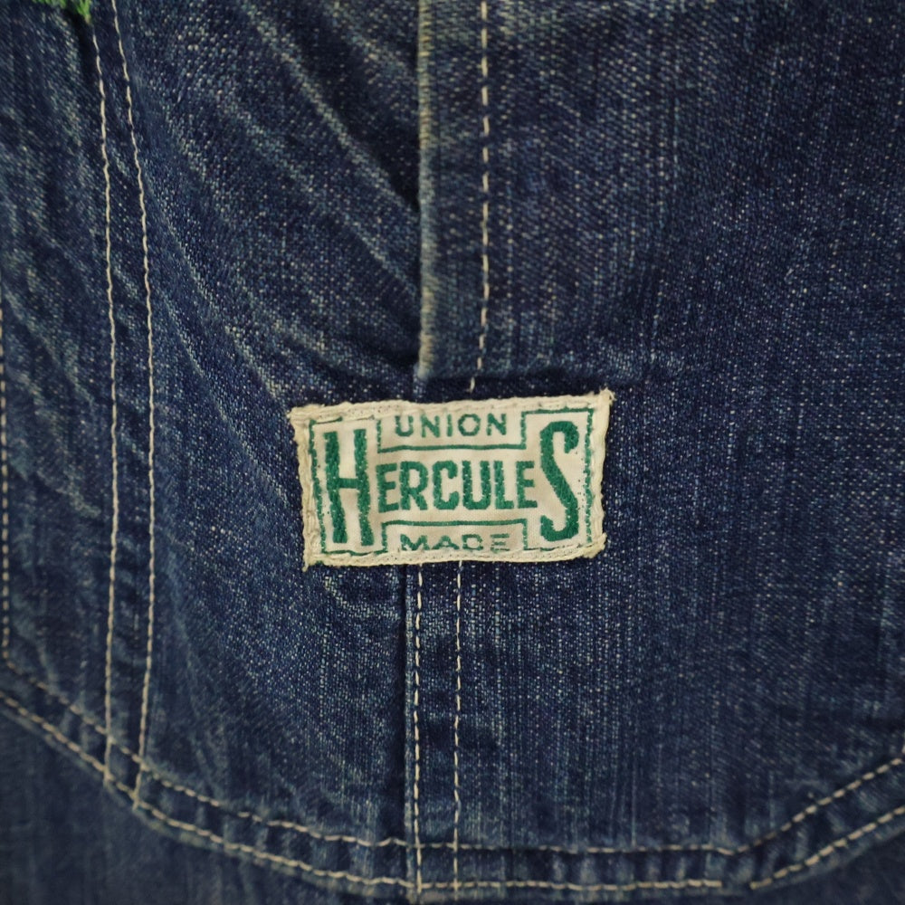 VINTAGE(ヴィンテージ) 40s Hercules Denim Coveralls Jacket ヘラクレス デニムカバーオール ジャケット インディゴ