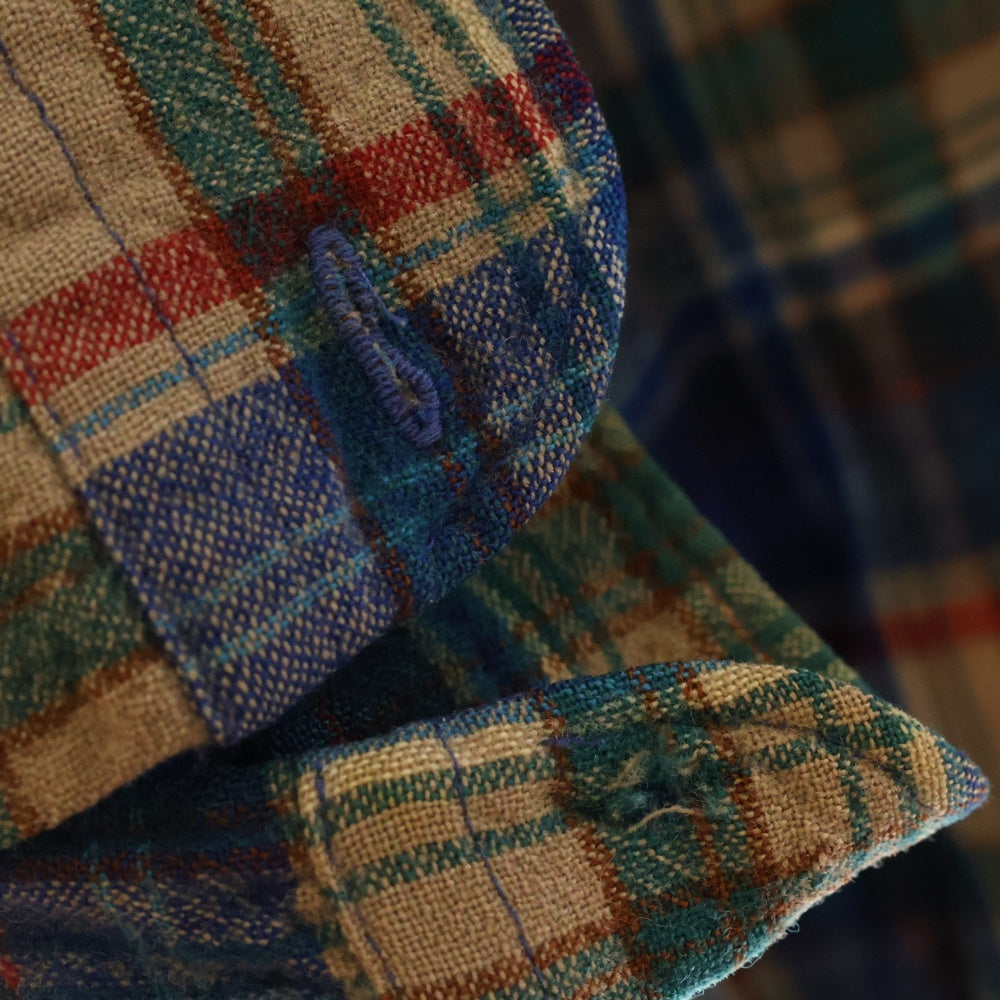 PENDLETON(ペンドルトン) 70s VINTAGE ヴィンテージ タータンチェック 長袖シャツ ブルー/ベージュ