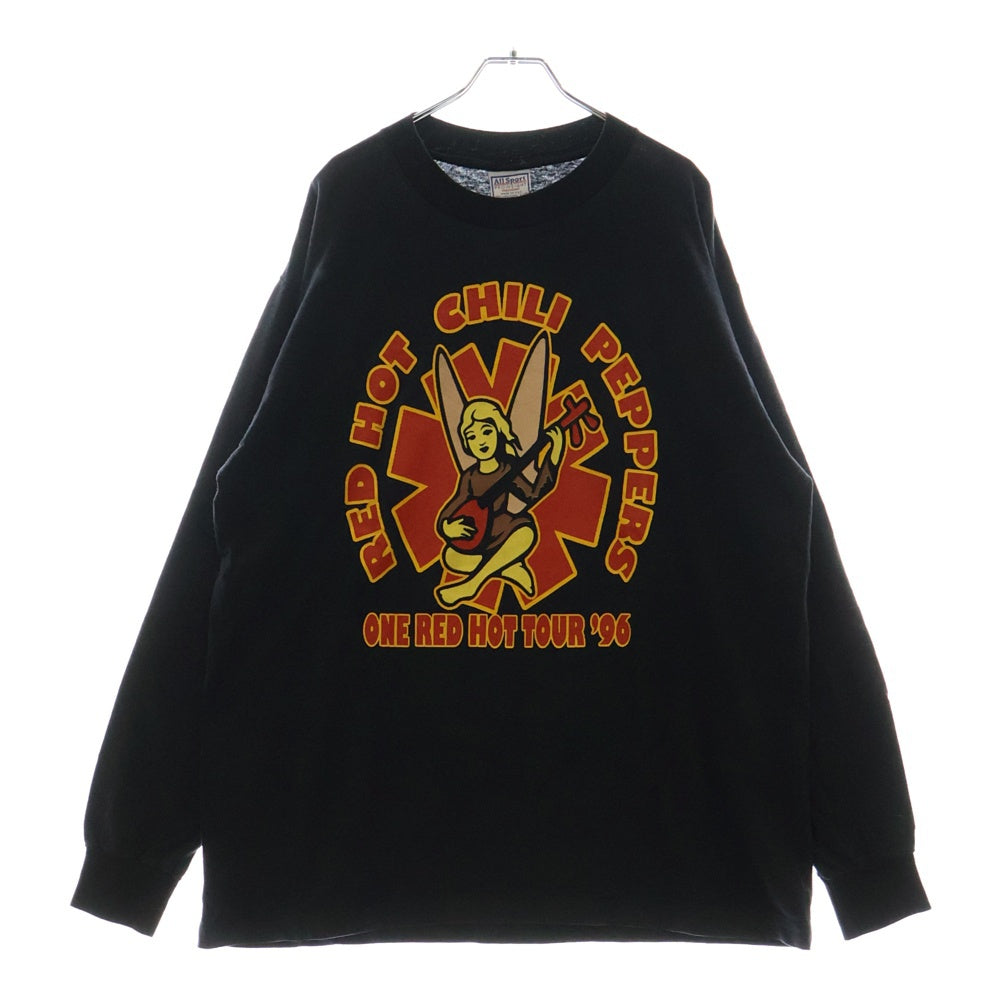 VINTAGE(ヴィンテージ) 90S VINTAGE RED HOT CHILI PEPPERS ONE HOT MINUTES 1996 WITH SILVERCHAIR レッドホットチリペッパーズ 長袖 プリントTシャツ カットソー ブラック