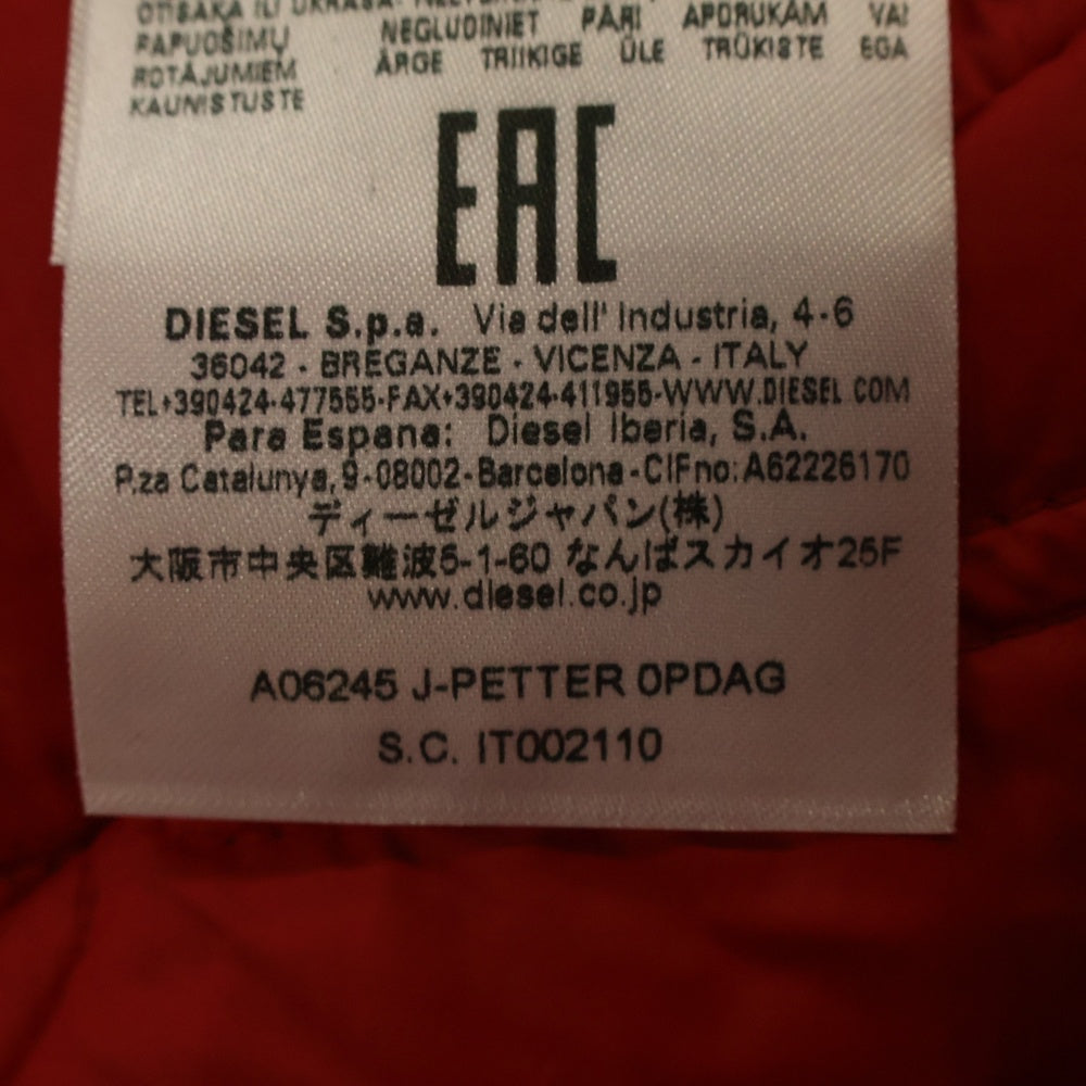 DIESEL(ディーゼル) 22AW J-PETTER REVERSIBLE JACKET WITH PADDING リバーシブル ジャケット ピンク/レッド A06245
