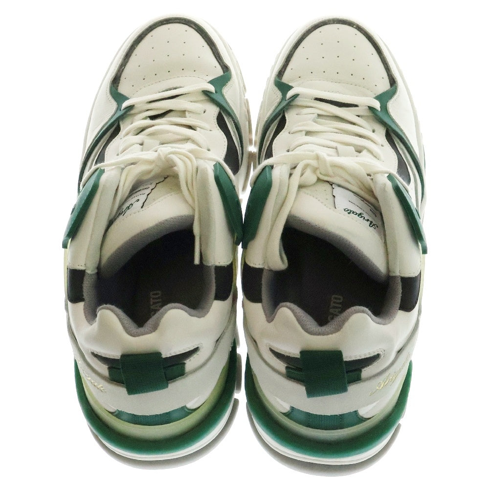 AXEL ARIGATO(アクセルアリガト) Astro Sneaker アストロ レザー ローカットスニーカー グリーン/ホワイト 45 F1021001