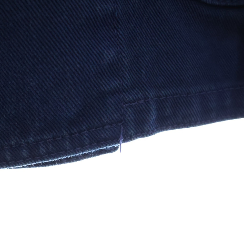 JUNYA WATANABE COMME des GARCONS(ジュンヤワタナベ コムデギャルソン) 13SS AD2012 製品染め ダブル コットン ワークジャケット ブルー JK-J202