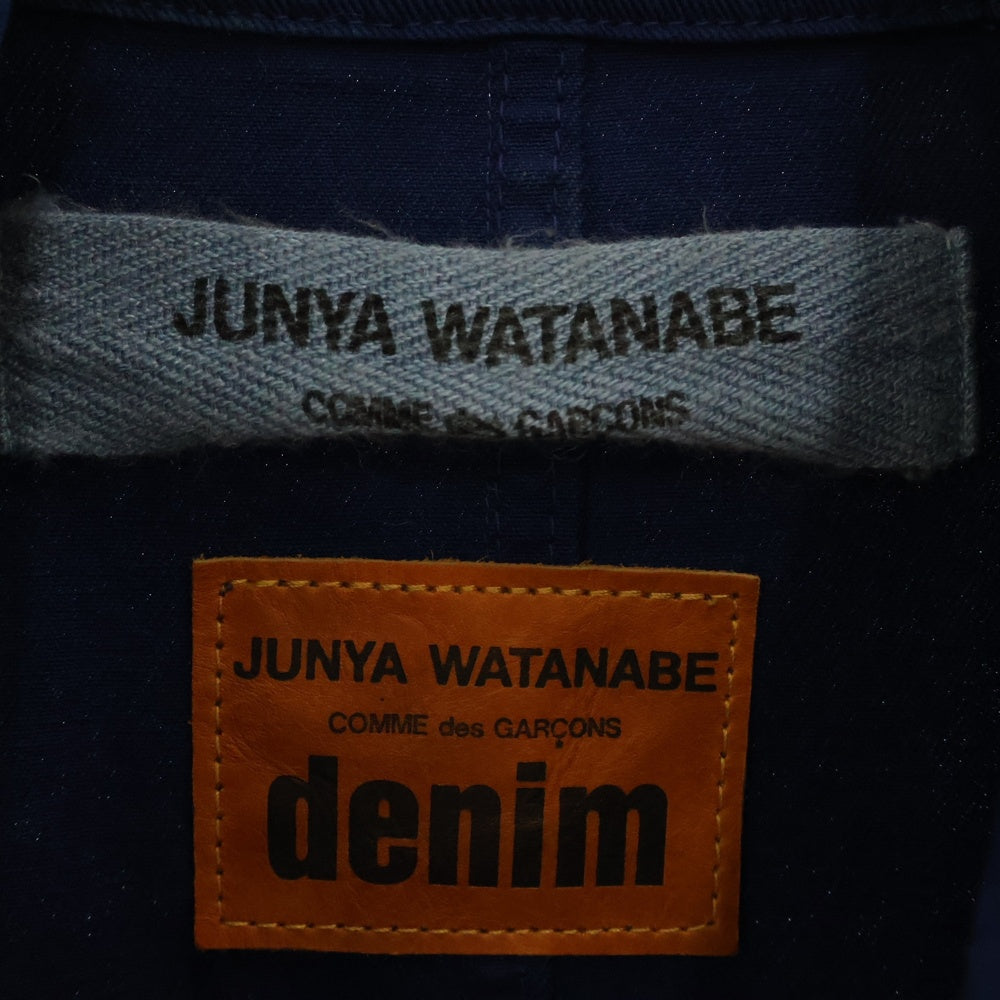 JUNYA WATANABE COMME des GARCONS(ジュンヤワタナベ コムデギャルソン) 13SS AD2012 製品染め ダブル コットン ワークジャケット ブルー JK-J202