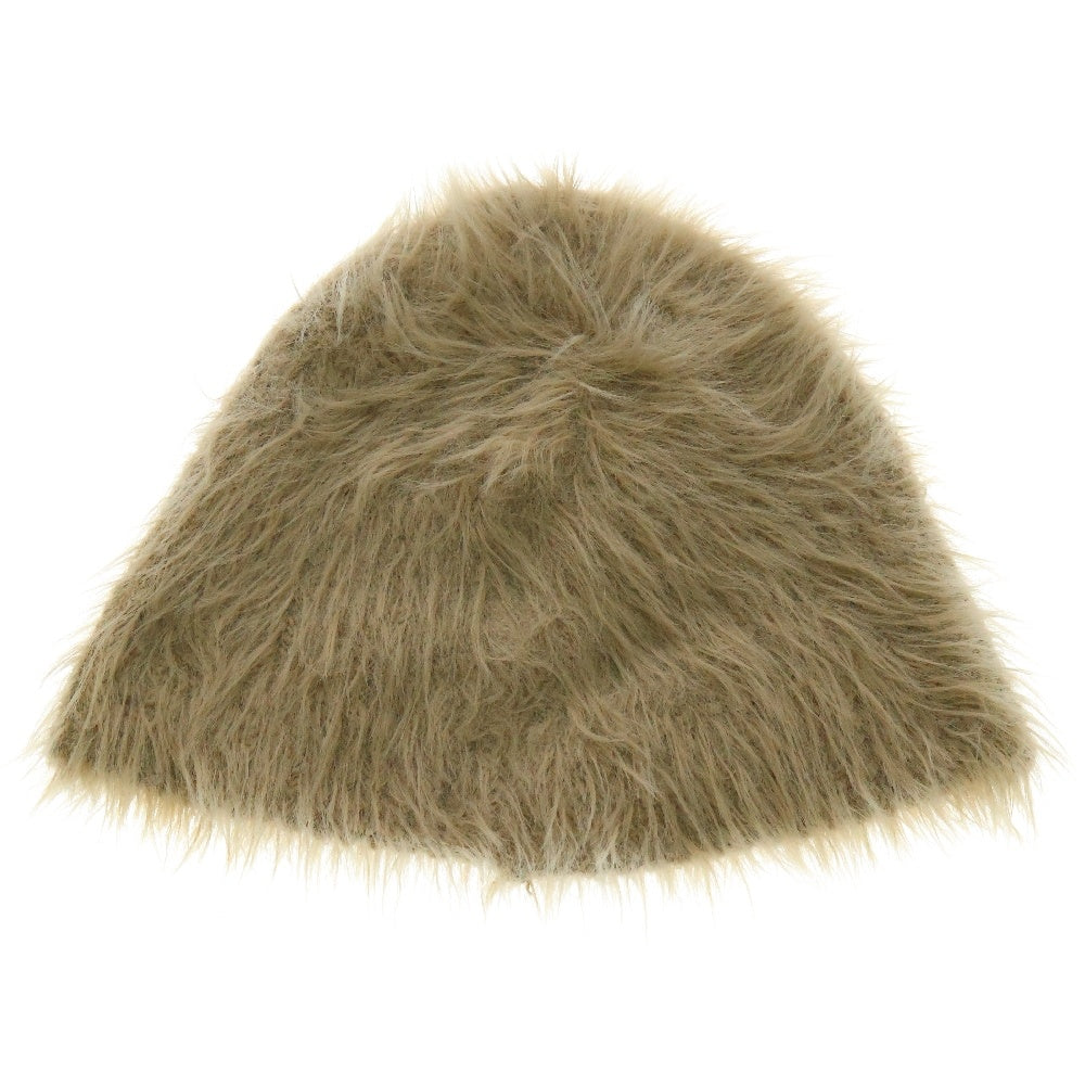 THUG CLUB(サグクラブ) 24AW CHIMERA BEANIE キメラ ファー シャギーニットキャップ ビーニー 帽子 ベージュ TC24AC2401