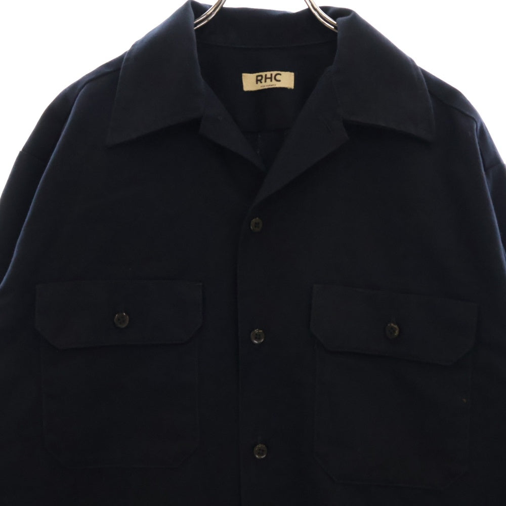 RHC Ron Herman(アールエイチシー ロンハーマン) ×Dickies ディッキーズ ツイル ワーク 長袖シャツ ネイビー レディース