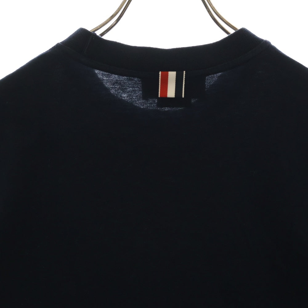 THOM BROWNE(トムブラウン) アンカーモチーフ クルーネック 半袖Tシャツ カットソー ネイビー MJS215A-J0072-415
