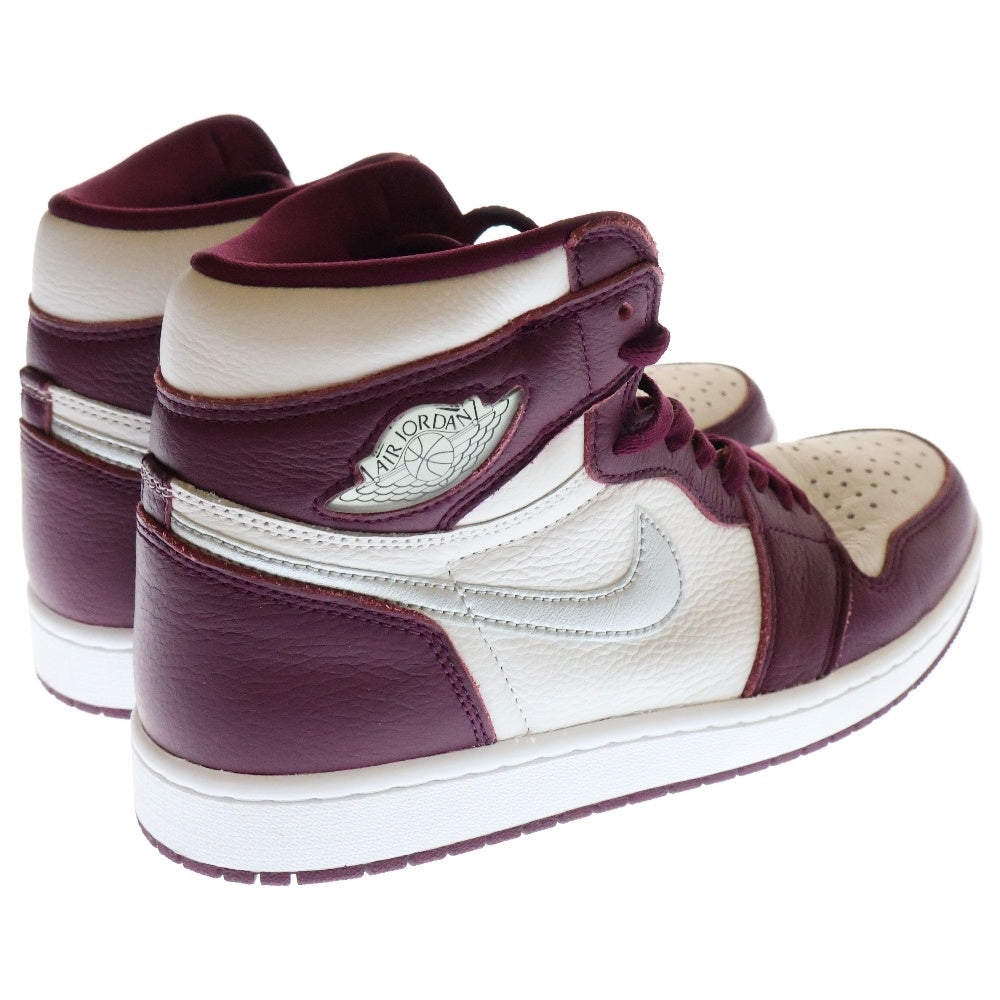 NIKE(ナイキ) AIR JORDAN 1 HIGH OG BORDEAUX エア ジョーダン 1 ハイカットスニーカー ボルドー/ホワイト US9.5/27.5cm 555088-611